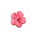 Pink Hibiscus Flower - Enamel Metal Sticker